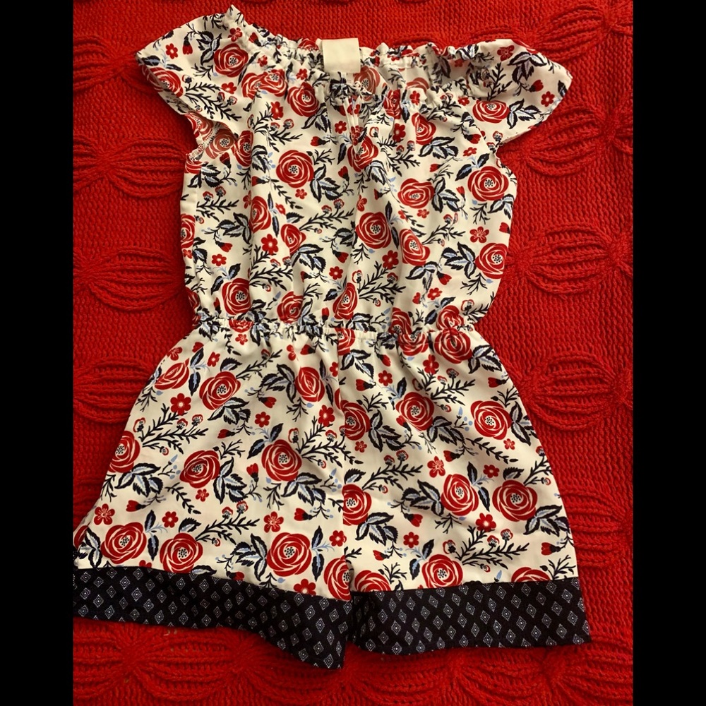 Jenna and Jesse girls floral romper